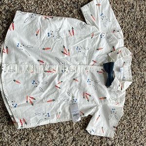 5T Boys Easter Button Up